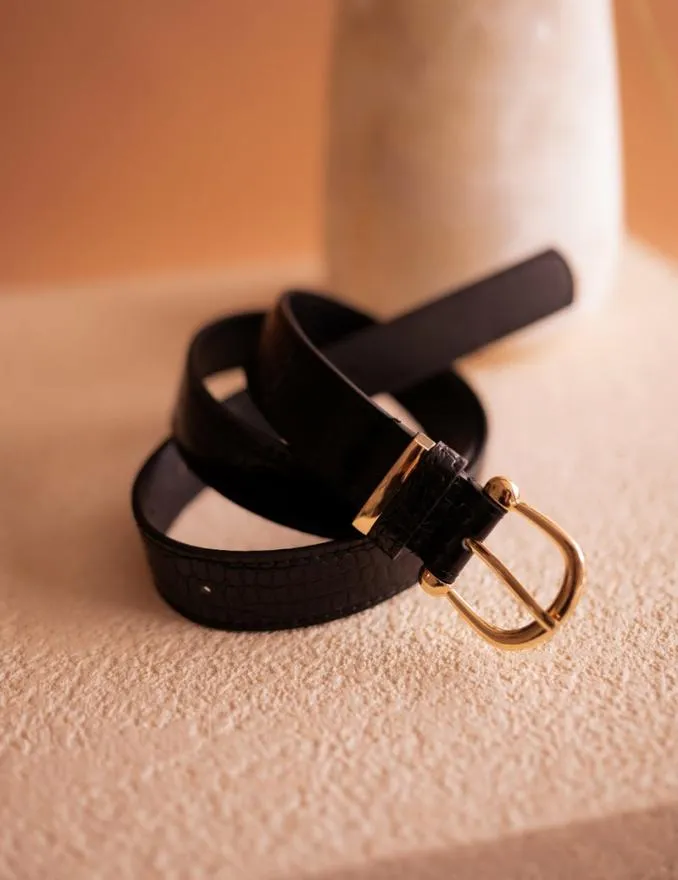 Easy Clothes Black Dota Belt Black Jewelry and Accessories Belts Easy Clothes Black Dota Belt Black Jewelry and Accessories Belts