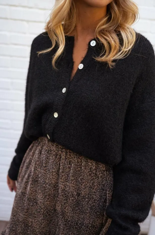 Easy Clothes Black Harris Cardigan Black Women039s Clothing Cardigans