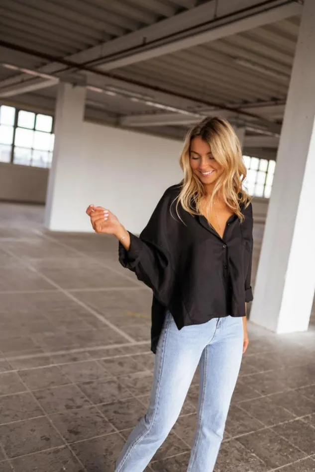 Easy Clothes Black Ines Shirt Black Women039s Clothing Shirts Easy Clothes Black Ines Shirt Black Women039s Clothing Shirts