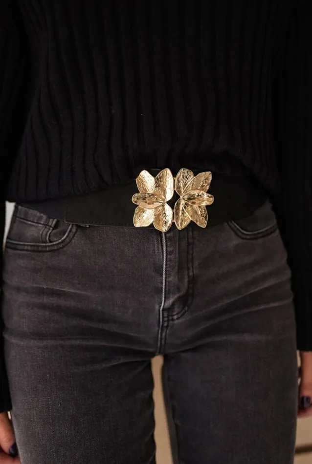 Easy Clothes Black Ju Belt Jewelry and Accessories Belts
