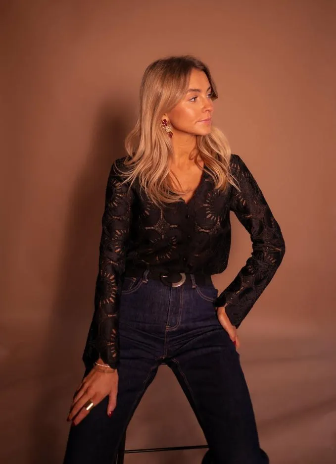 Easy Clothes Black Lace Juna Blouse Women039s Clothing Blouses Easy Clothes Black Lace Juna Blouse Women039s Clothing Blouses