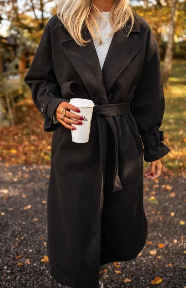 Easy Clothes Black Maddy Coat Black Women039s Clothing Coats