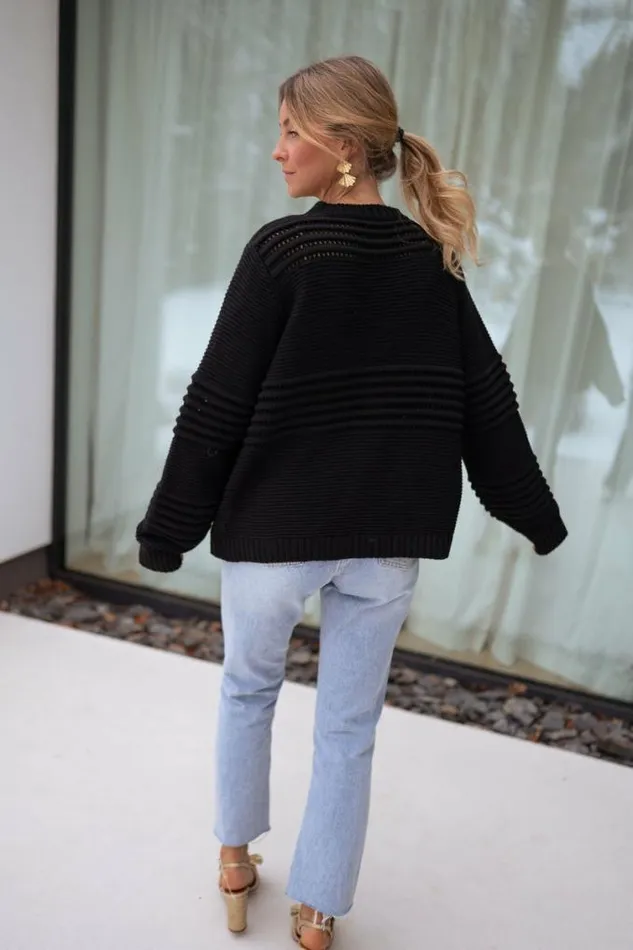 Easy Clothes Black Miley Sweater Black Women039s Clothing Sweaters