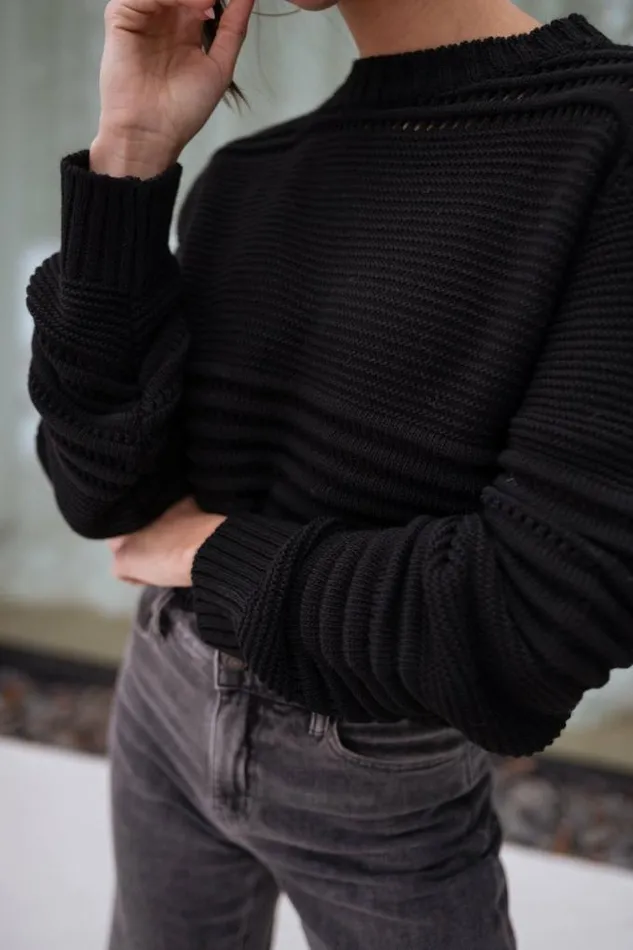 Easy Clothes Black Miley Sweater Black Women039s Clothing Sweaters
