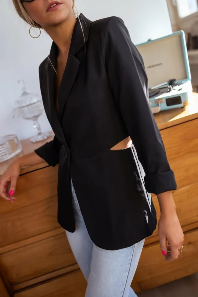 Easy Clothes Black Ophelie Blazer Women039s Clothing Blazers