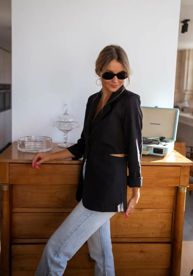 Easy Clothes Black Ophelie Blazer Women039s Clothing Blazers