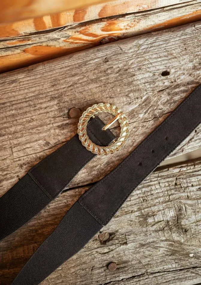 Easy Clothes Black Pryam Belt Jewelry and Accessories Belts Easy Clothes Black Pryam Belt Jewelry and Accessories Belts