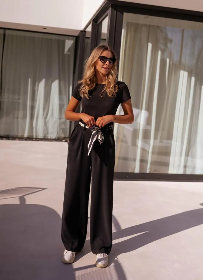 Easy Clothes Black Vanina Pants Black Women039s Clothing Pants and Jeans Easy Clothes Black Vanina Pants Black Women039s Clothing Pants and Jeans