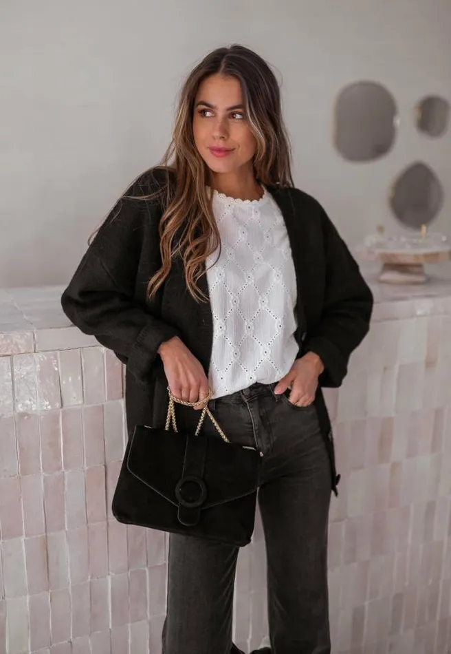 Easy Clothes Black Villers Cardigan Black Women039s Clothing Sweaters
