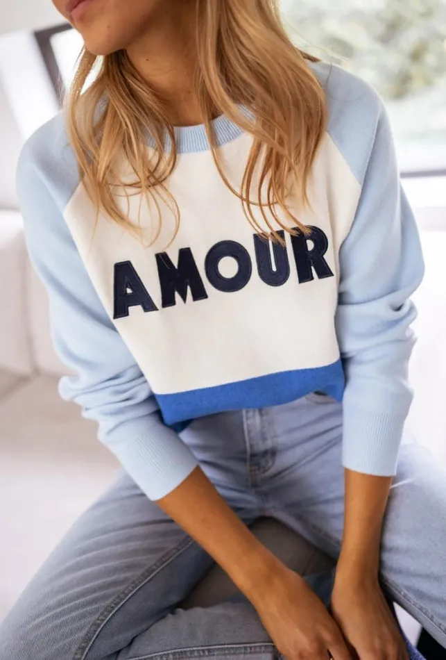 Easy Clothes Blue Amour Sweater Women039s Clothing Sweaters
