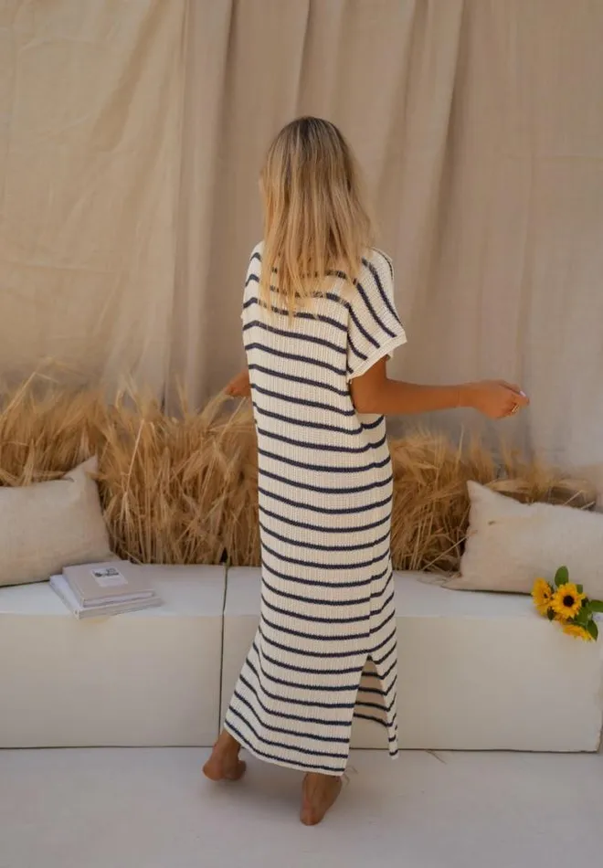 Easy Clothes Blue And Ecru Striped Soam Dress Women039s Clothing Dresses Easy Clothes Blue And Ecru Striped Soam Dress Women039s Clothing Dresses