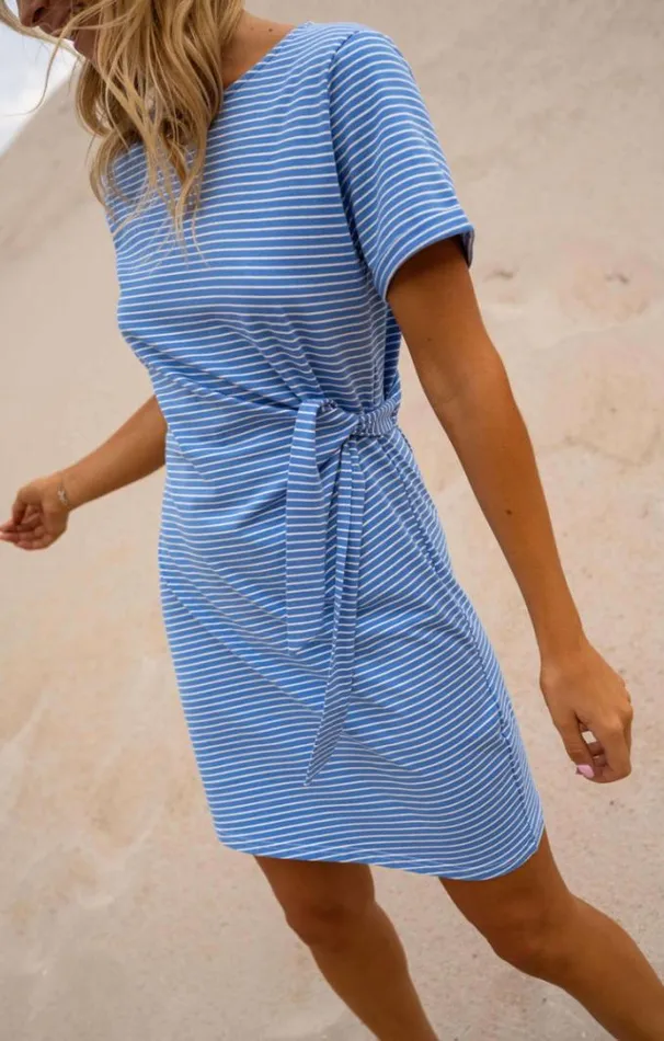 Easy Clothes Blue And White Striped Floriane Dress Women039s Clothing Dresses Easy Clothes Blue And White Striped Floriane Dress Women039s Clothing Dresses