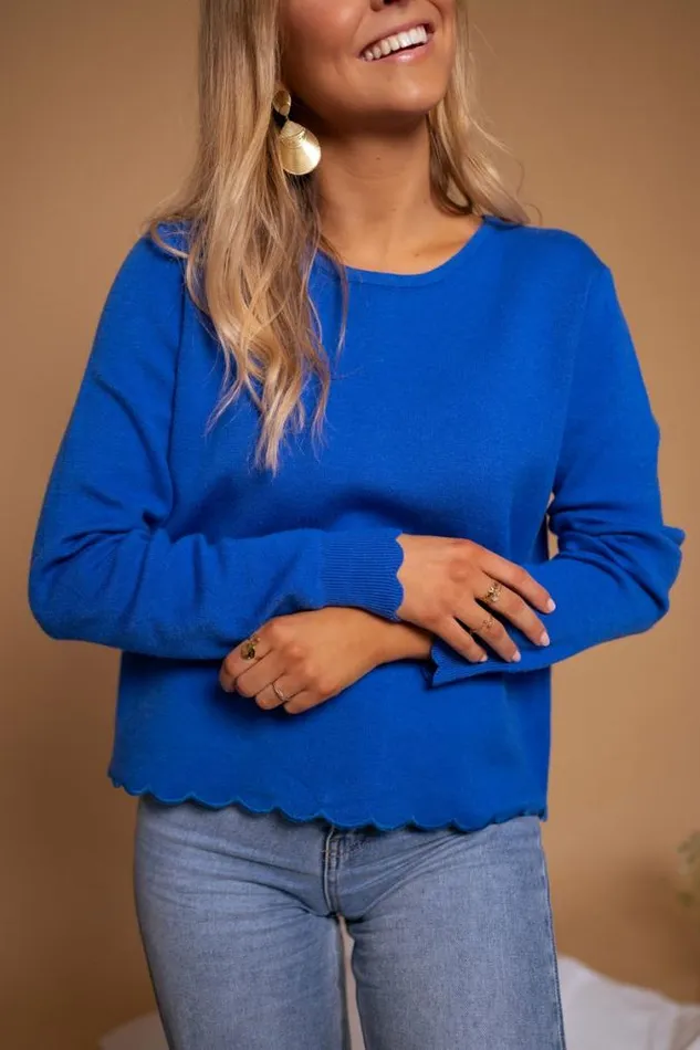 Easy Clothes Blue Bess Sweater Blue Women039s Clothing Sweaters