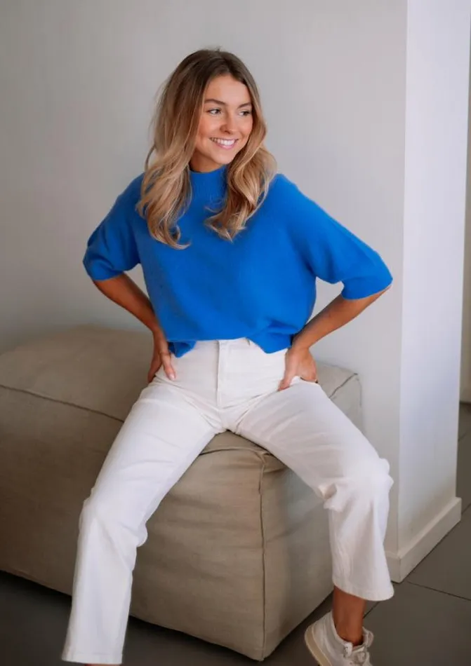Easy Clothes Blue Clark Sweater Blue Women039s Clothing Sweaters