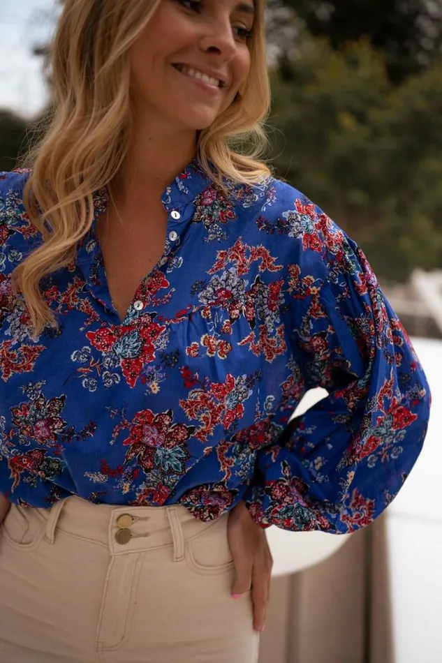 Easy Clothes Blue Divna Blouse Women039s Clothing Blouses