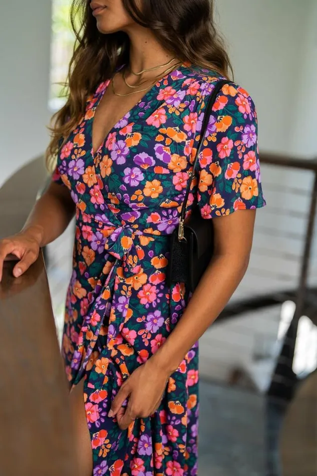 Easy Clothes Blue Floral Lylia Dress Women039s Clothing Dresses