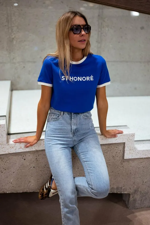 Easy Clothes Blue Honore TShirt Women039s Clothing Tshirts
