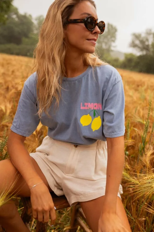 Easy Clothes Blue Limon TShirt Women039s Clothing Tshirts