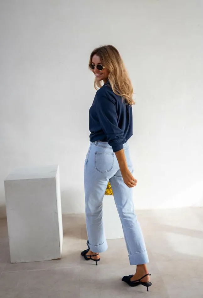 Easy Clothes Blue Sinou Shirt Women039s Clothing Shirts Easy Clothes Blue Sinou Shirt Women039s Clothing Shirts