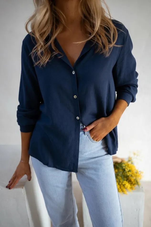 Easy Clothes Blue Sinou Shirt Women039s Clothing Shirts Easy Clothes Blue Sinou Shirt Women039s Clothing Shirts