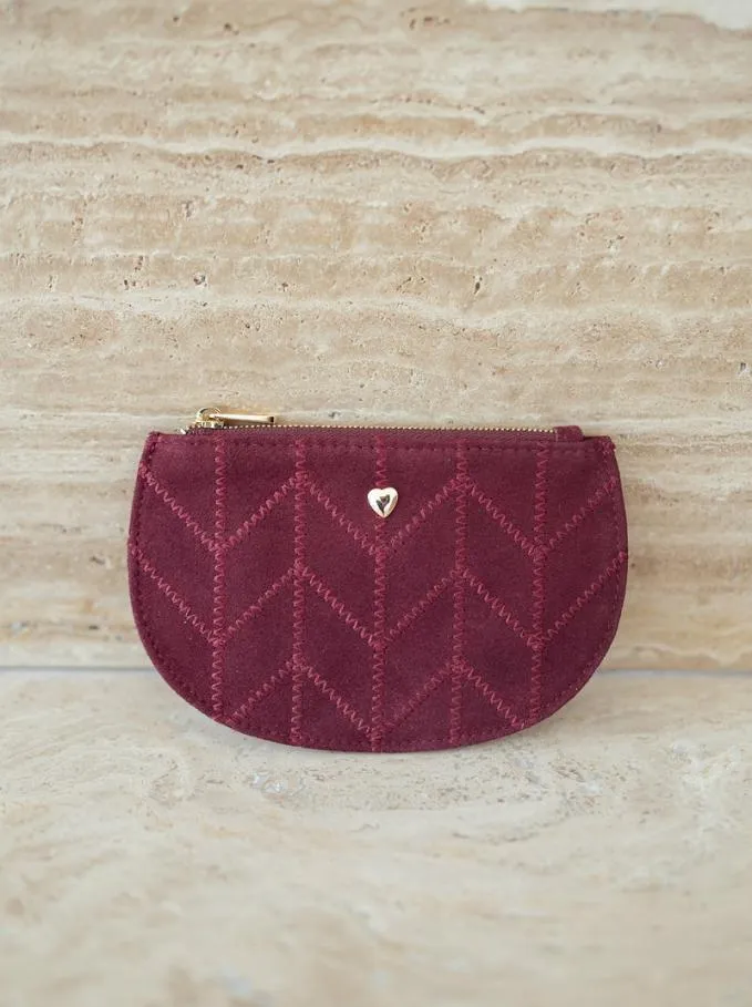 Easy Clothes Burgundy Toina Coin Purse Burgundy Jewelry and Accessories Handbags