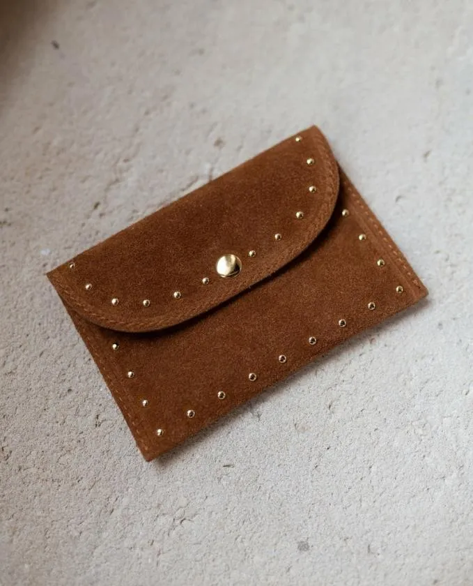 Easy Clothes Camel Bil Leather Pouch Camel Jewelry and Accessories Handbags