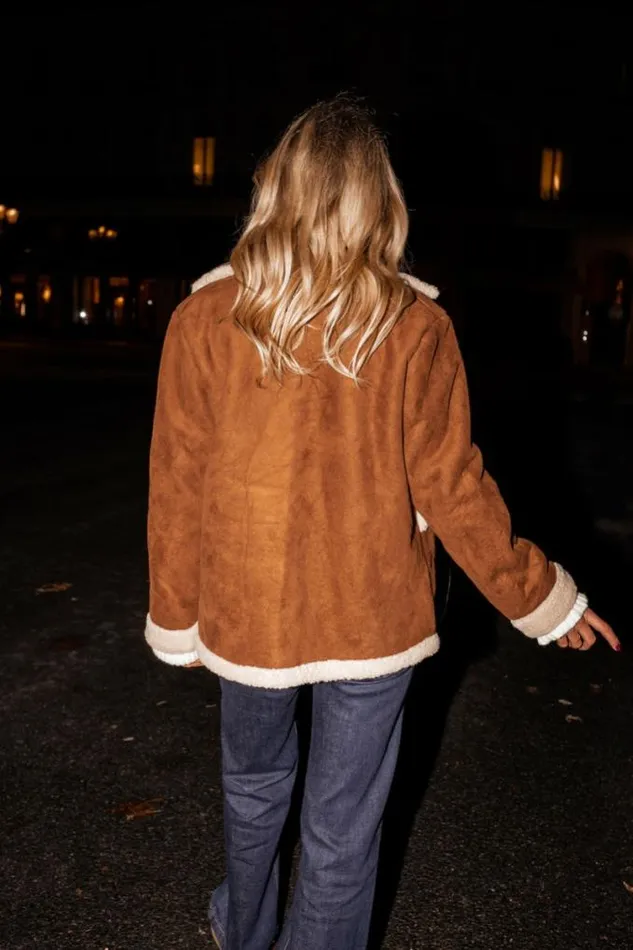 Easy Clothes Camel FauxSheep Fur Gilles Coat Women039s Clothing Coats