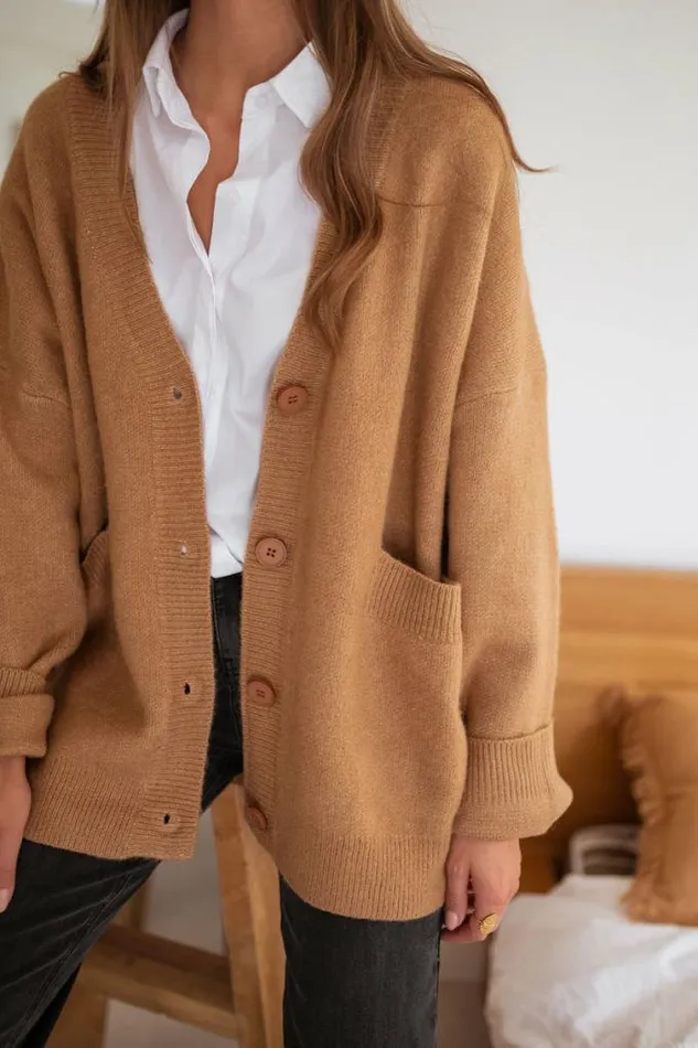 Easy Clothes Camel Villers Cardigan Women039s Clothing Sweaters