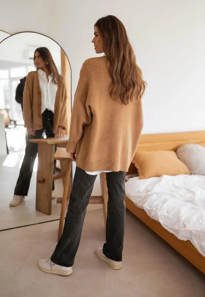 Easy Clothes Camel Villers Cardigan Women039s Clothing Sweaters