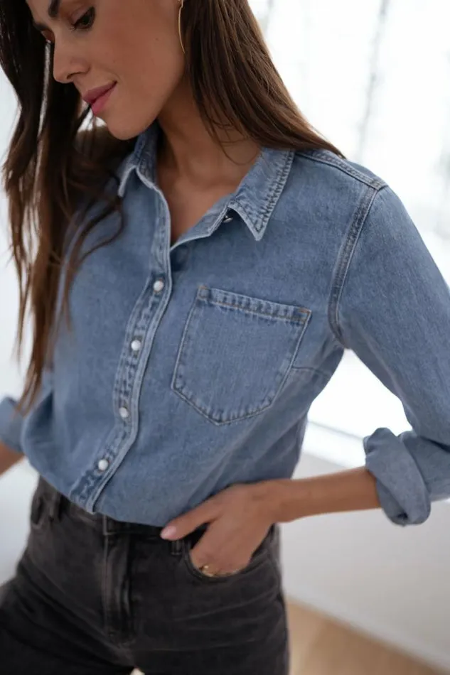 Easy Clothes Celia Denim Shirt Women039s Clothing Shirts