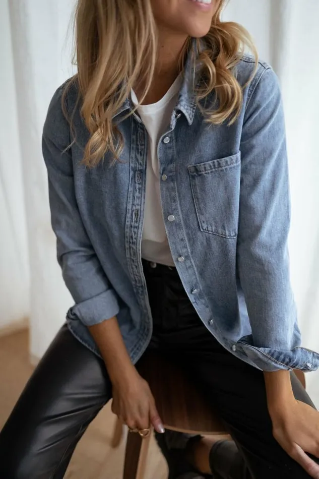 Easy Clothes Celia Denim Shirt Women039s Clothing Shirts