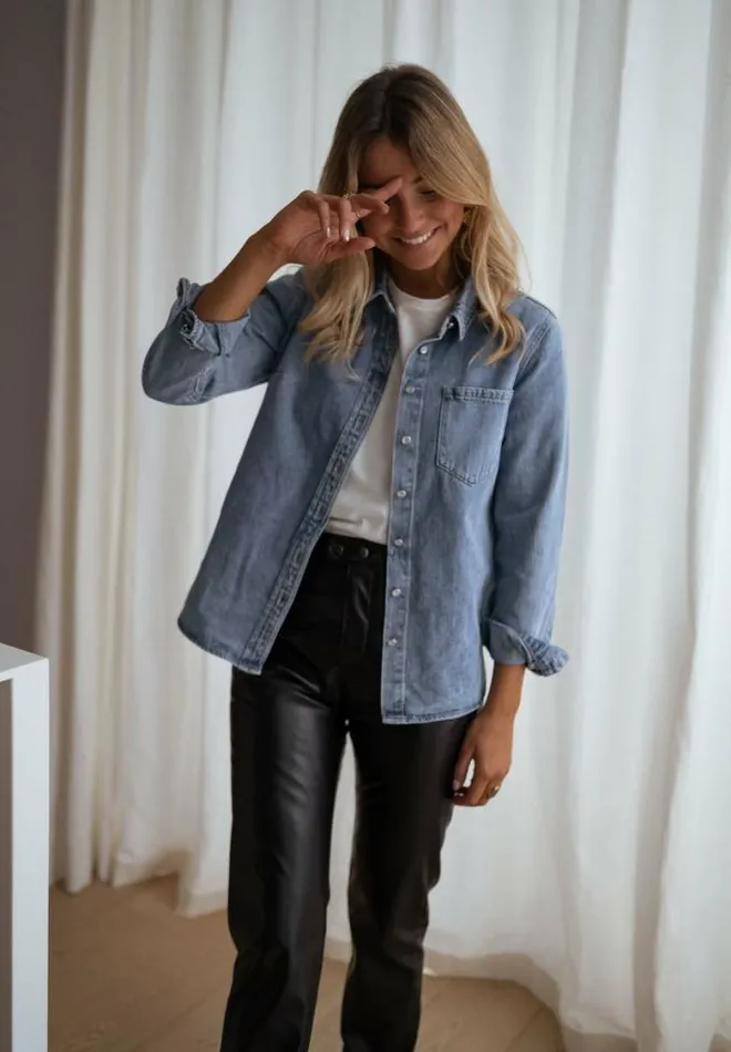 Easy Clothes Celia Denim Shirt Women039s Clothing Shirts