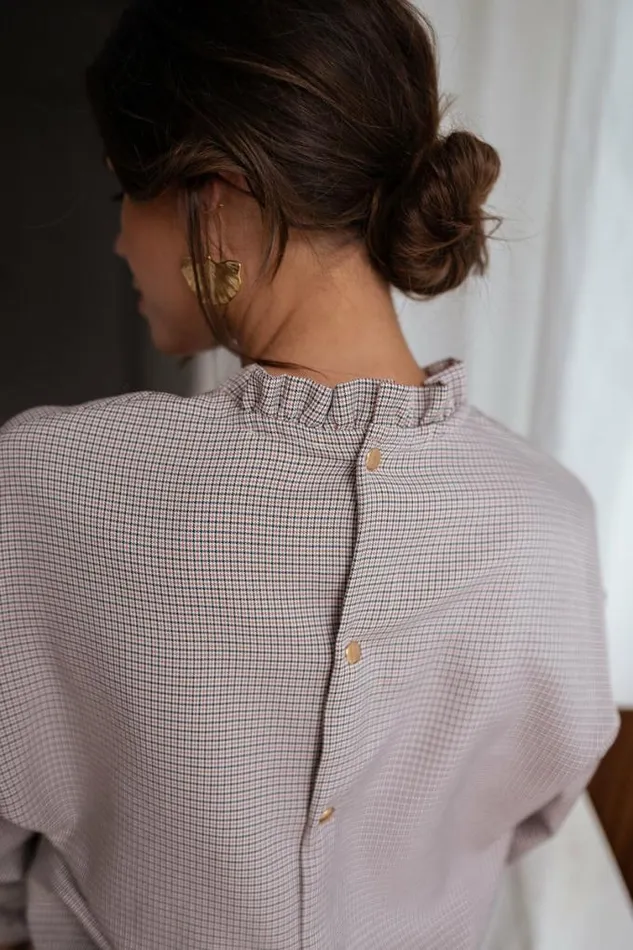 Easy Clothes Checkered Maryse Blouse Women039s Clothing Blouses