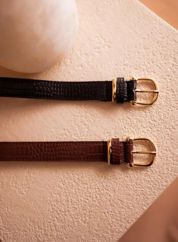 Easy Clothes Chocolate Dota Belt Chocolate Jewelry and Accessories Belts Easy Clothes Chocolate Dota Belt Chocolate Jewelry and Accessories Belts