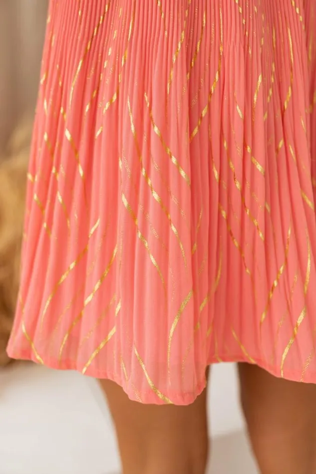 Easy Clothes Coral And Golden Daffy Skirt Women039s Clothing Skirts