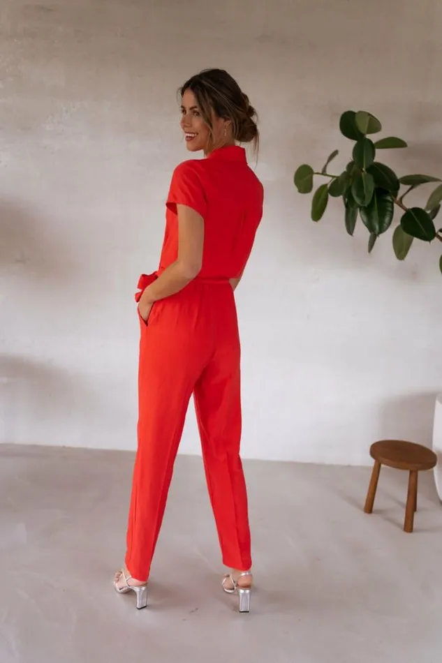 Easy Clothes Coral Rico Jumpsuit Coral Women039s Clothing Jumpsuits and Rompers