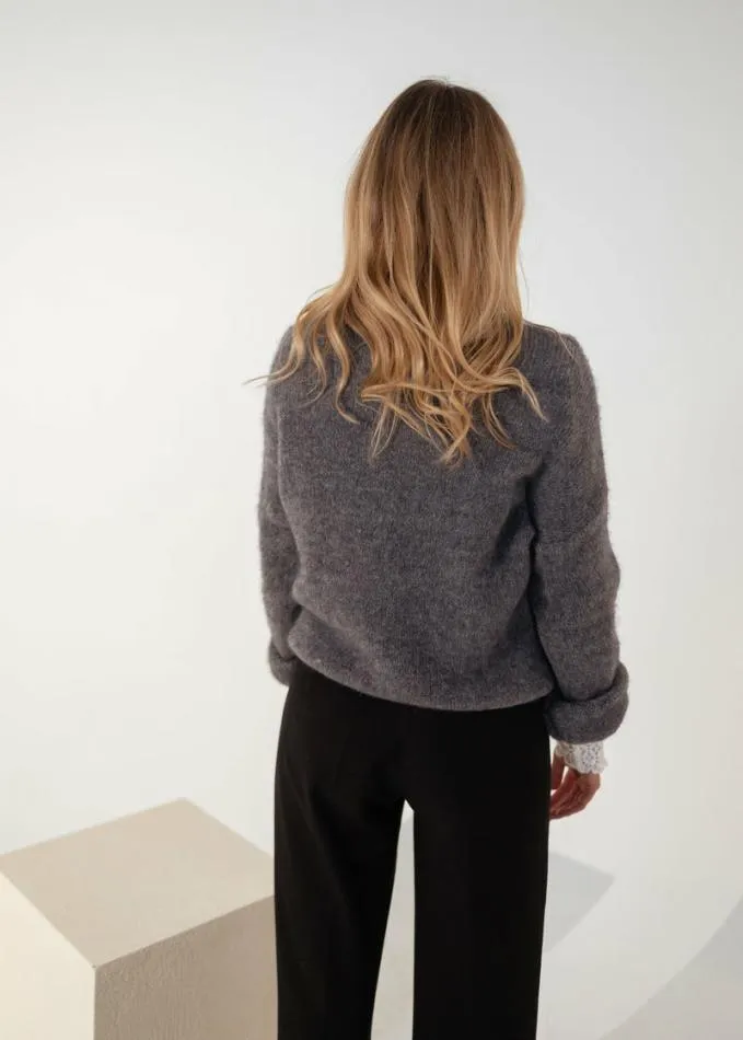 Easy Clothes Dark Grey Satou Sweater Women039s Clothing Sweaters