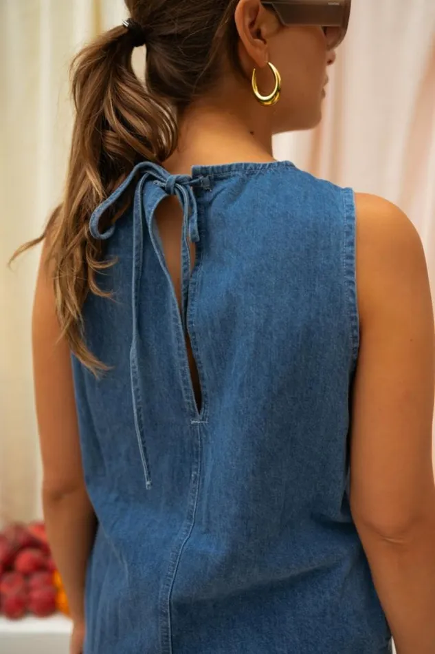 Easy Clothes Denim Antoina Dress Women039s Clothing Dresses