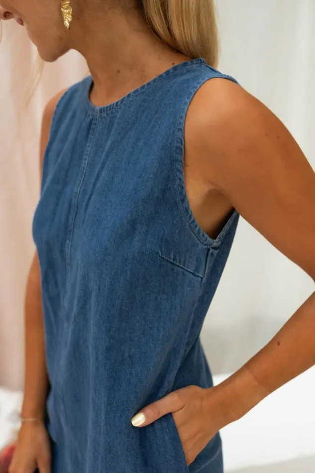 Easy Clothes Denim Antoina Dress Women039s Clothing Dresses