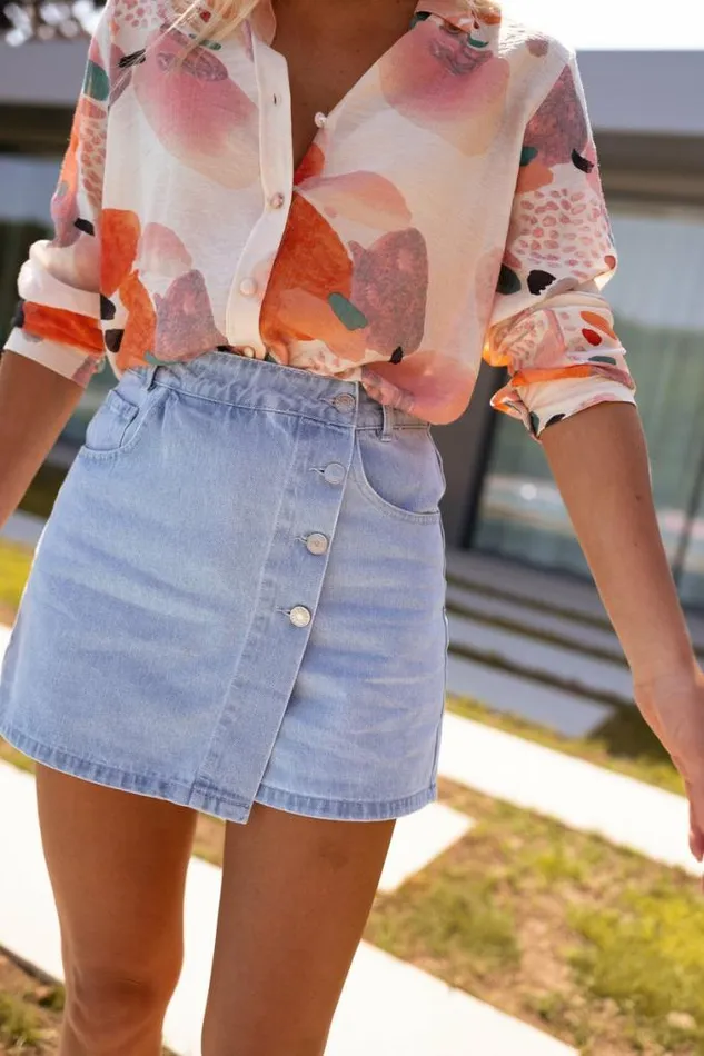 Easy Clothes Denim Lilia Skort Women039s Clothing Skirts