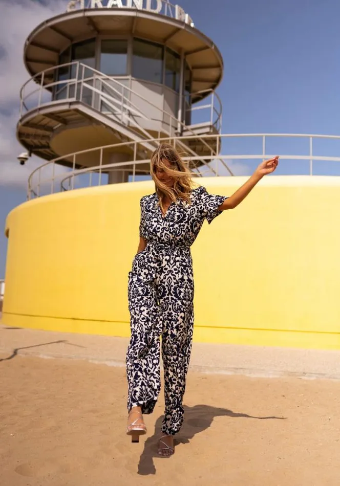 Easy Clothes Ecru And Blue Lea Jumpsuit Women039s Clothing Jumpsuits and Rompers Easy Clothes Ecru And Blue Lea Jumpsuit Women039s Clothing Jumpsuits and Rompers