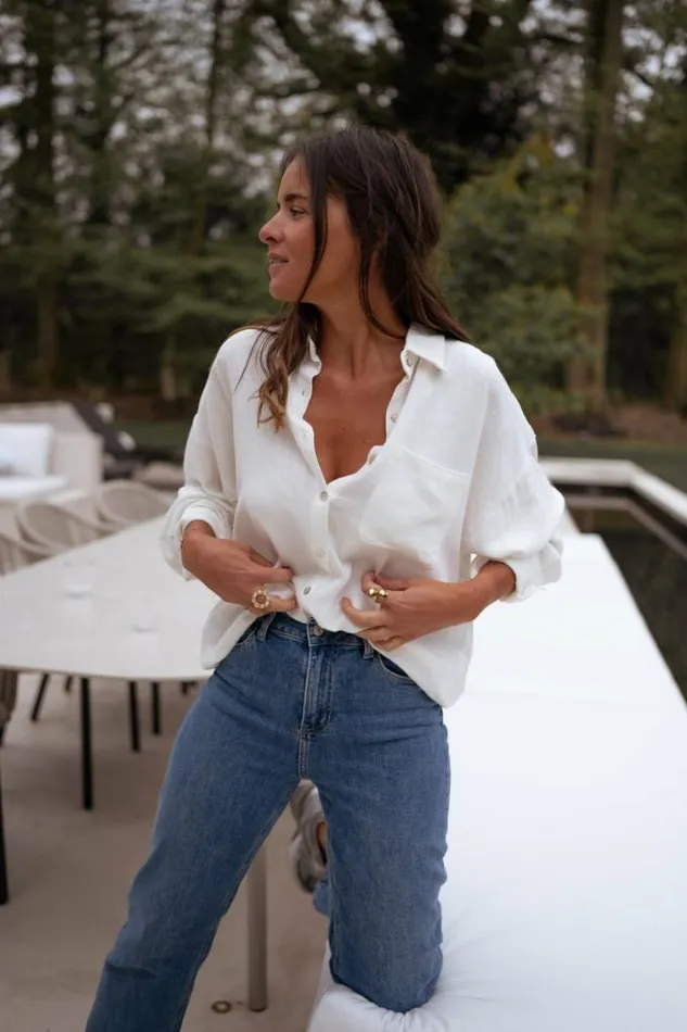 Easy Clothes Ecru Blanca Linen Shirt Ecru Women039s Clothing Shirts Easy Clothes Ecru Blanca Linen Shirt Ecru Women039s Clothing Shirts