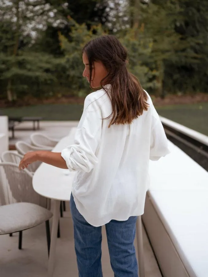 Easy Clothes Ecru Blanca Linen Shirt Ecru Women039s Clothing Shirts Easy Clothes Ecru Blanca Linen Shirt Ecru Women039s Clothing Shirts