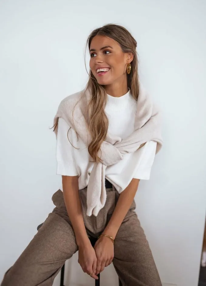 Easy Clothes Ecru Clark Sweater Ecru Women039s Clothing Sweaters