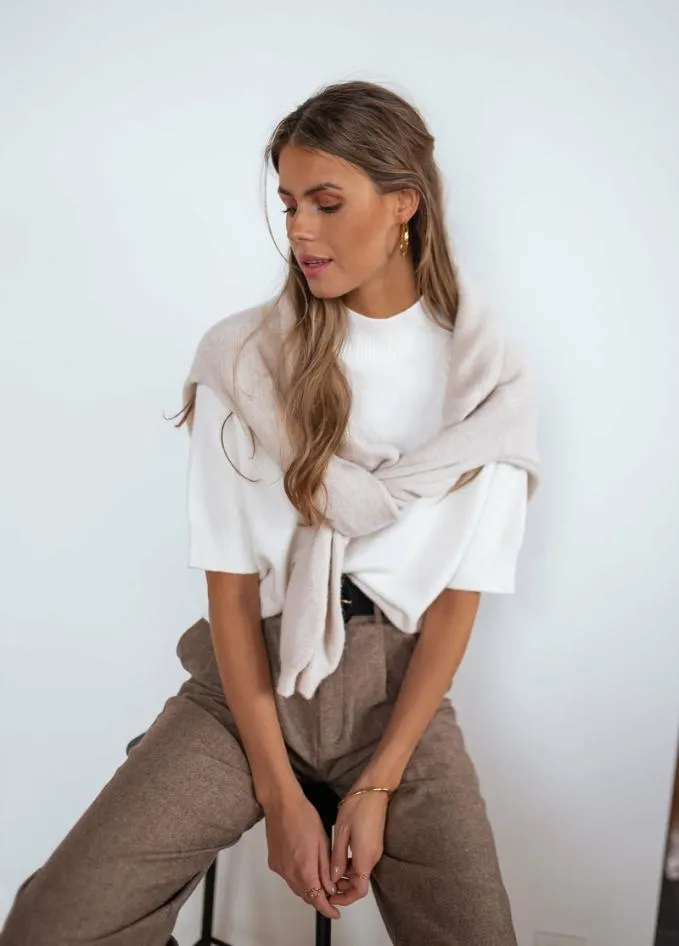 Easy Clothes Ecru Clark Sweater Ecru Women039s Clothing Sweaters