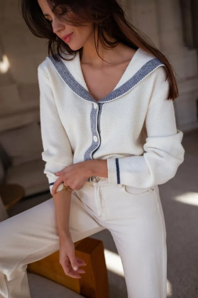 Easy Clothes Ecru Daryl Cardigan Women039s Clothing Cardigans