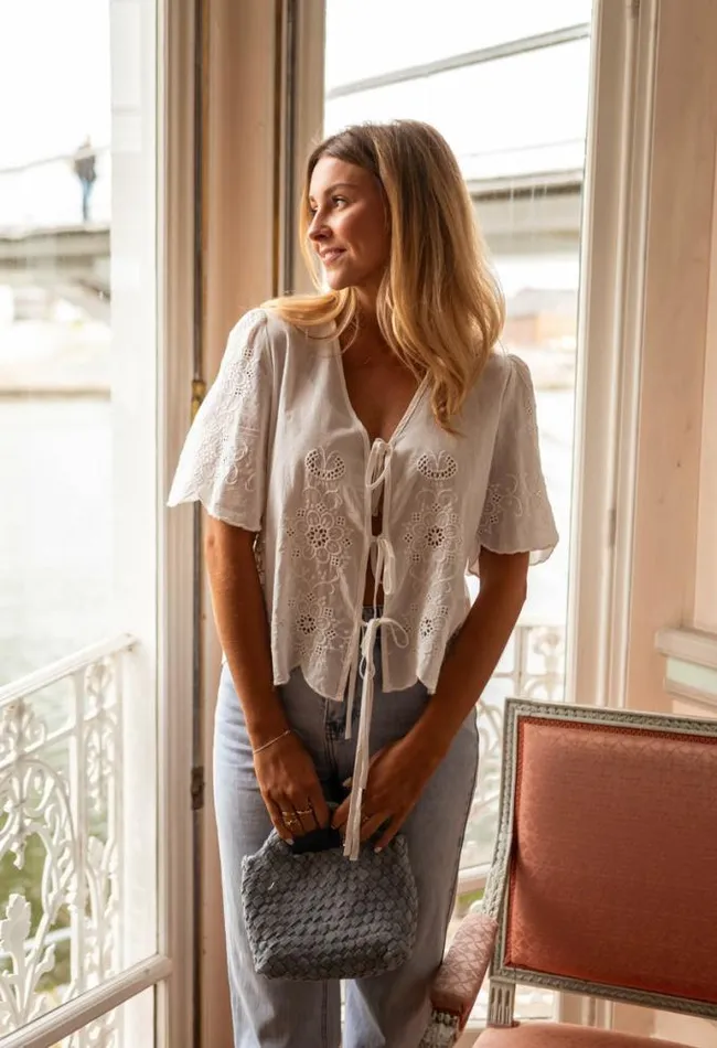 Easy Clothes Ecru Laure Blouse Women039s Clothing Blouses