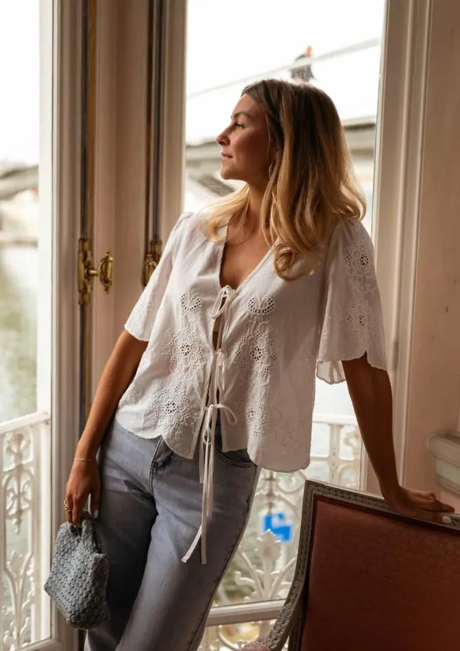 Easy Clothes Ecru Laure Blouse Women039s Clothing Blouses