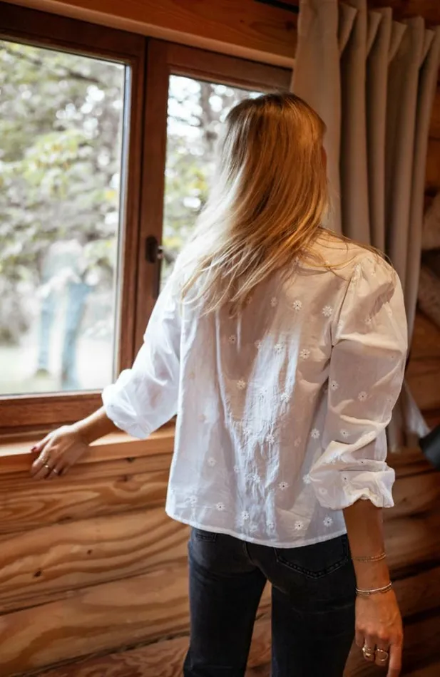 Easy Clothes Ecru Mathis Blouse Women039s Clothing Blouses