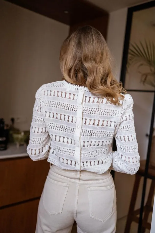 Easy Clothes Ecru Pattie Blouse Women039s Clothing Blouses